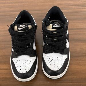 Nike Dunk Low Big Kids' Shoes Black/White